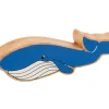 Tout Pour le Jeu Baleine bleue en bois 17.5 x 5.4 x 2.5 cm