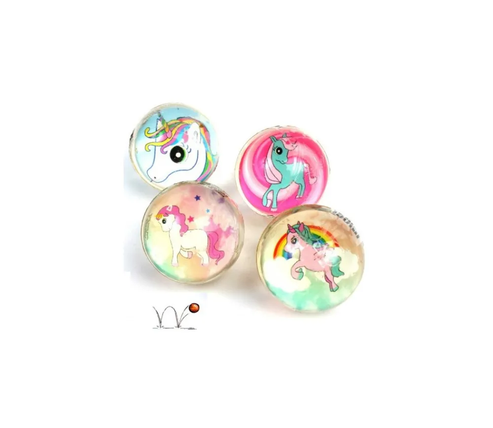 Tout Pour le Jeu Balle Super Rebond LICORNE 3 cm de diamètre à l'unité