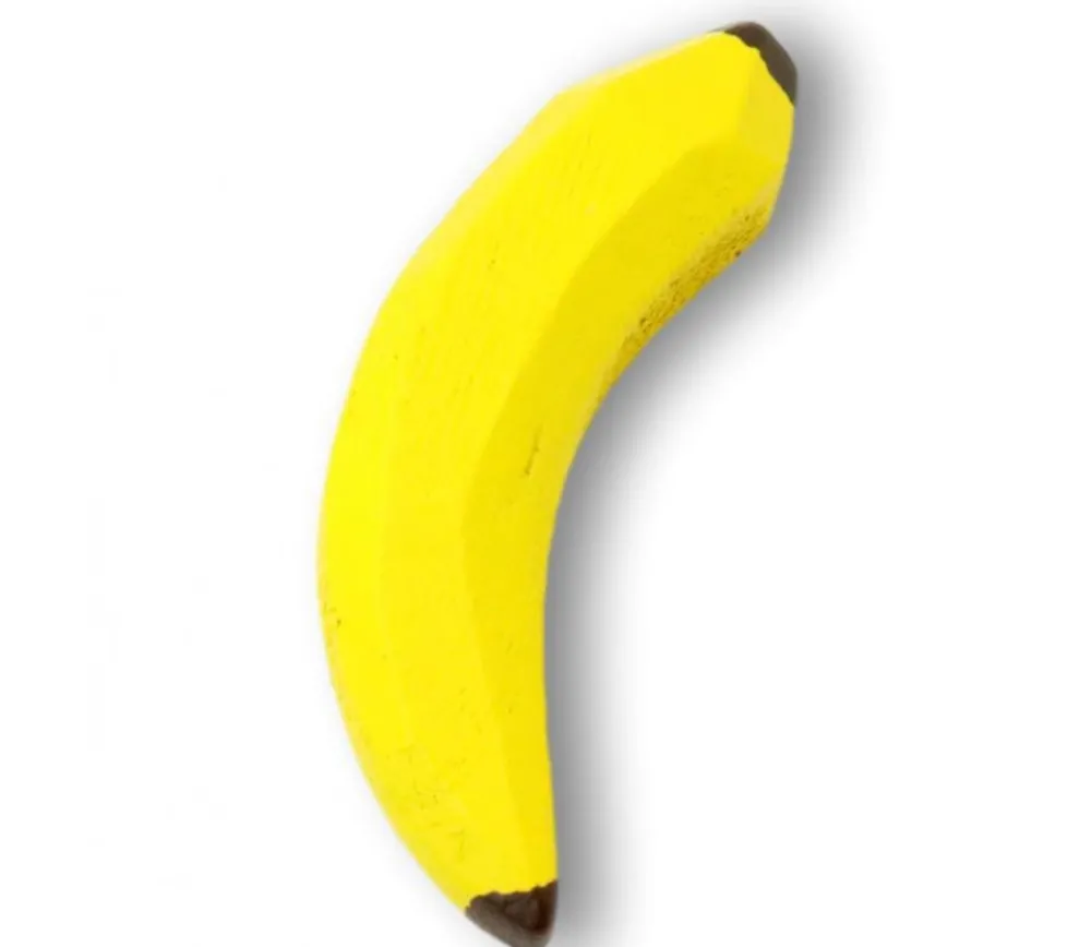 Tout Pour le Jeu Banane en bois jaune de 8.5 x 1,8 cm jouet