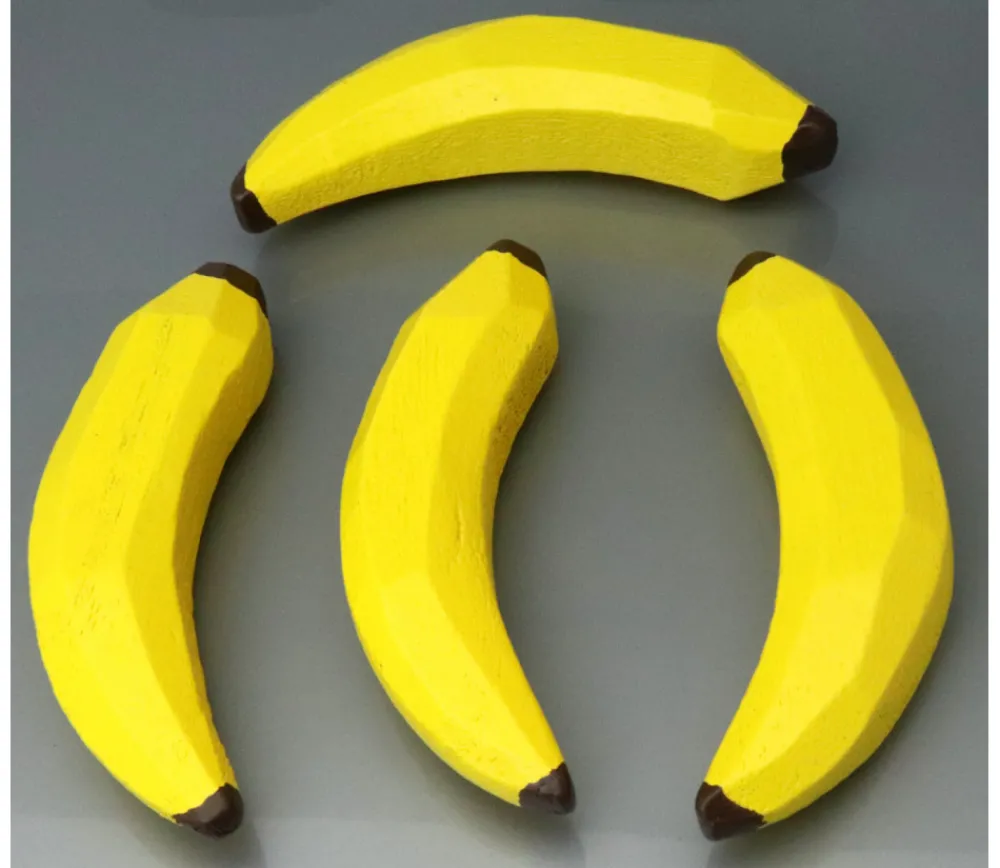 Tout Pour le Jeu Banane en bois jaune de 8.5 x 1,8 cm jouet
