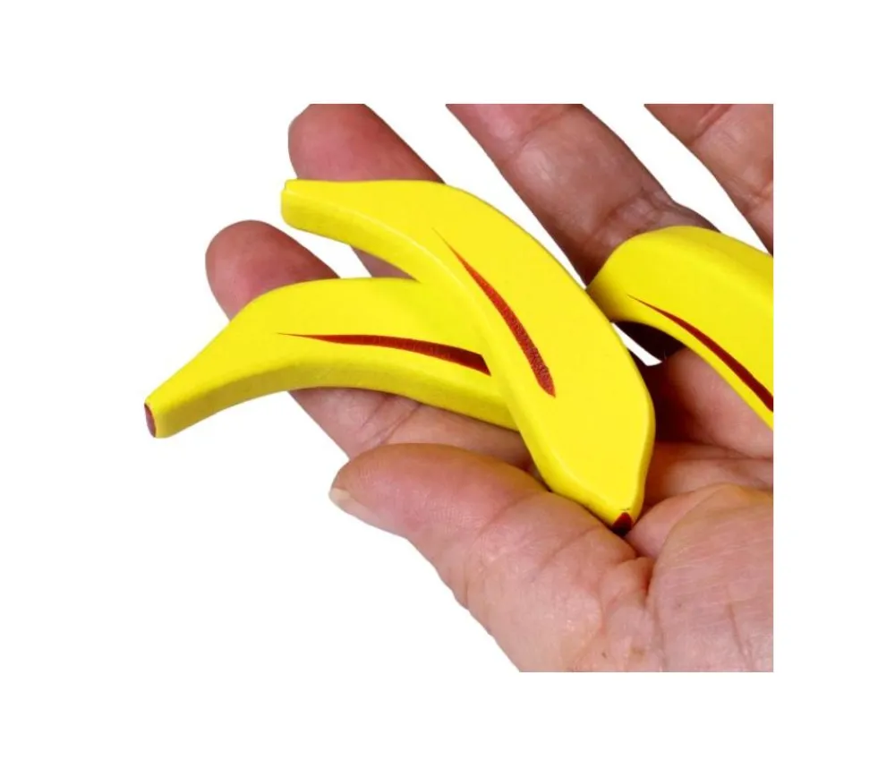 Tout Pour le Jeu Banane en bois jaune jouet vendu à l'unité