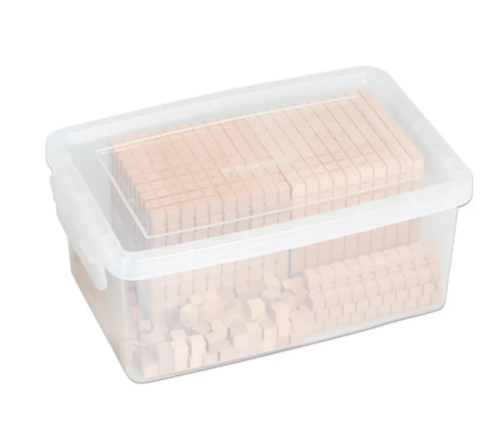 Tout Pour le Jeu Base 10 - 120 pièces en BOIS centaines, dizaines et unités