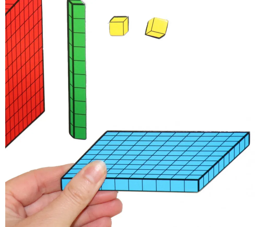 Tout Pour le Jeu Base 10 - 54 pièces magnétiques centaines, dizaines et unités