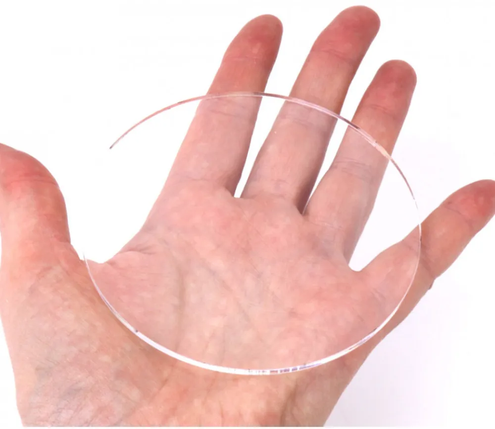 Tout Pour le Jeu Base ronde 10 cm transparente en plexiglas