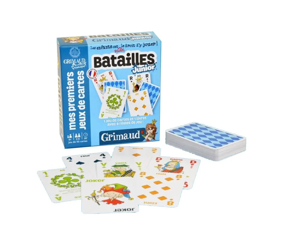 Tout Pour le Jeu Bataille Junior Jeu 54 cartes GRIMAUD enfant