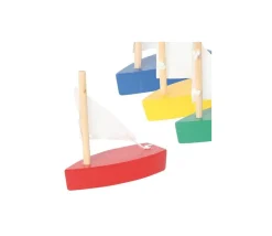 Tout Pour le Jeu Bateau en BOIS rouge 62x25x65 mm