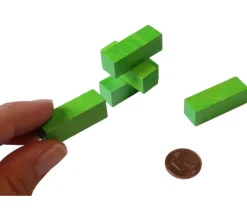 Tout Pour le Jeu Batonnet en bois vert de 3 cm - 10x10x30 mm