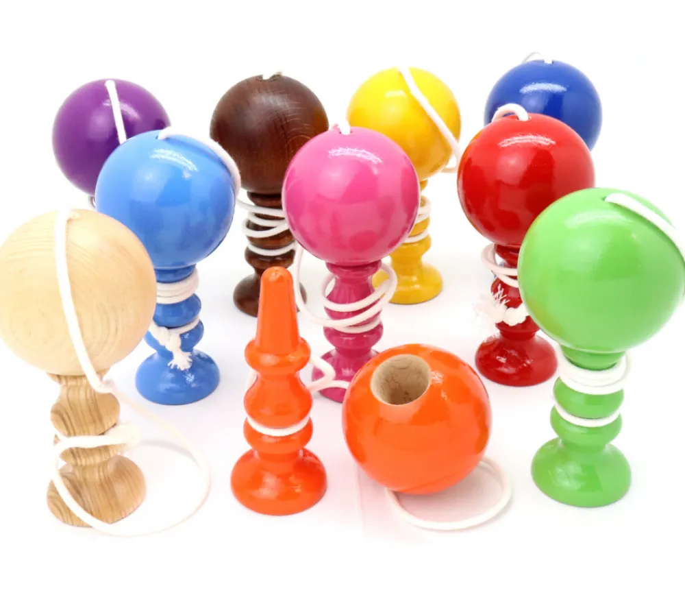 Tout Pour le Jeu Bilboquet en bois 11.5 cm - jeu traditionnel petit modèle