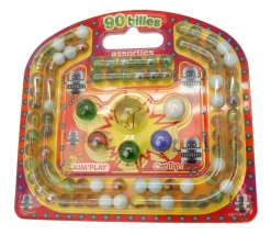 Tout Pour le Jeu Billes assorties de jeu - 90 pièces : 84 billes + 5 calots + 1 boulet