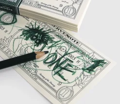 Tout Pour le Jeu Bloc note avec billets de 100 dollars factices pour jeux