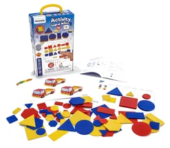 Tout Pour le Jeu Blocs logiques 2 tailles : jeu 60 formes géométriques + 16 fiches d'activités