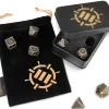 Tout Pour le Jeu Boite 7 dés multi-face métal jeux de rôles ENHANCE
