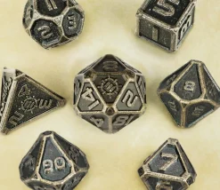 Tout Pour le Jeu Boite 7 dés multi-face métal jeux de rôles ENHANCE