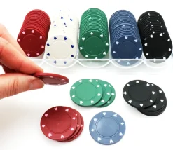 Tout Pour le Jeu Boite 100 jetons pour jeu de poker - fiches 40 mm