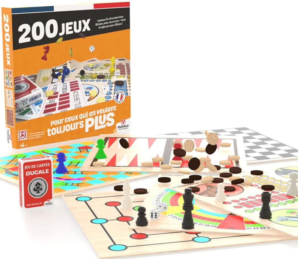 Enfant Tout Pour le Jeu Boite 200 jeux traditionnels plateaux et cartes - Ducale