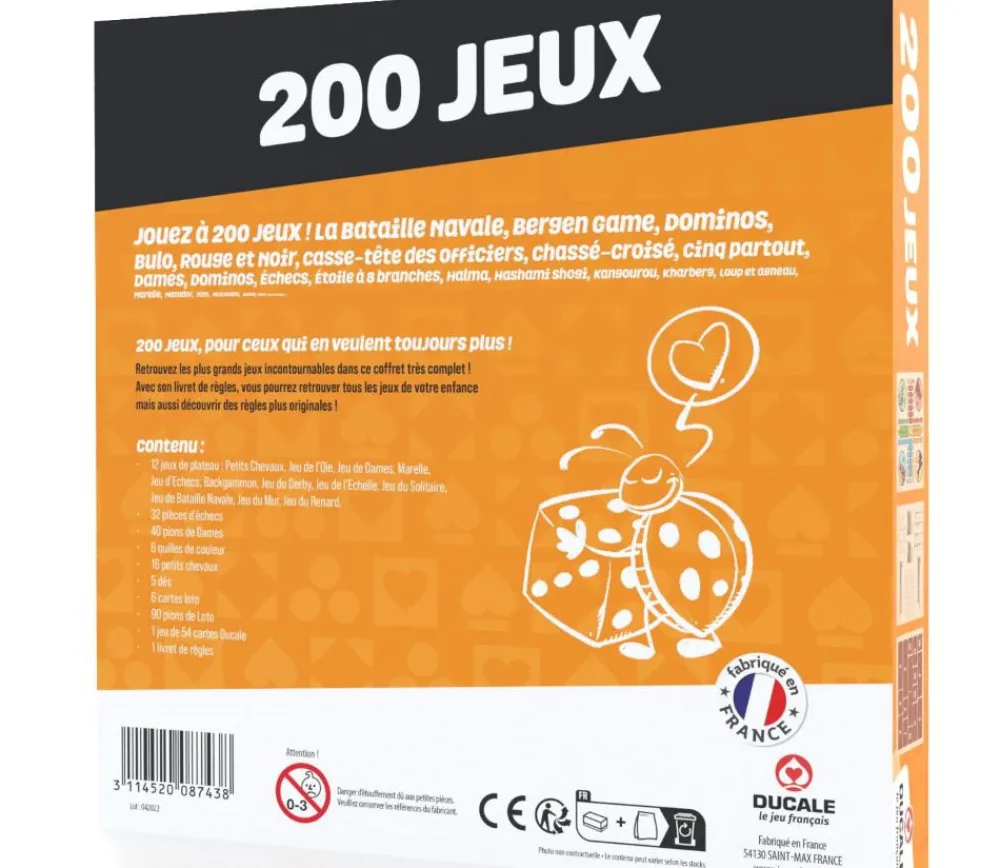 Enfant Tout Pour le Jeu Boite 200 jeux traditionnels plateaux et cartes - Ducale