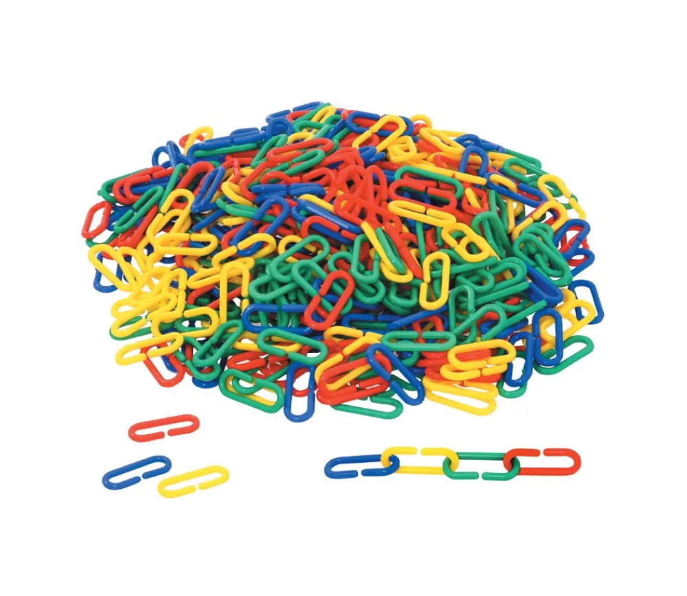 Tout Pour le Jeu Boite 500 mini liens plastiques colorés 4 x 1.7 cm