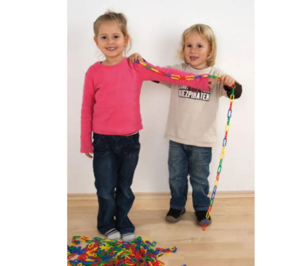 Tout Pour le Jeu Boite 500 mini liens plastiques colorés 4 x 1.7 cm