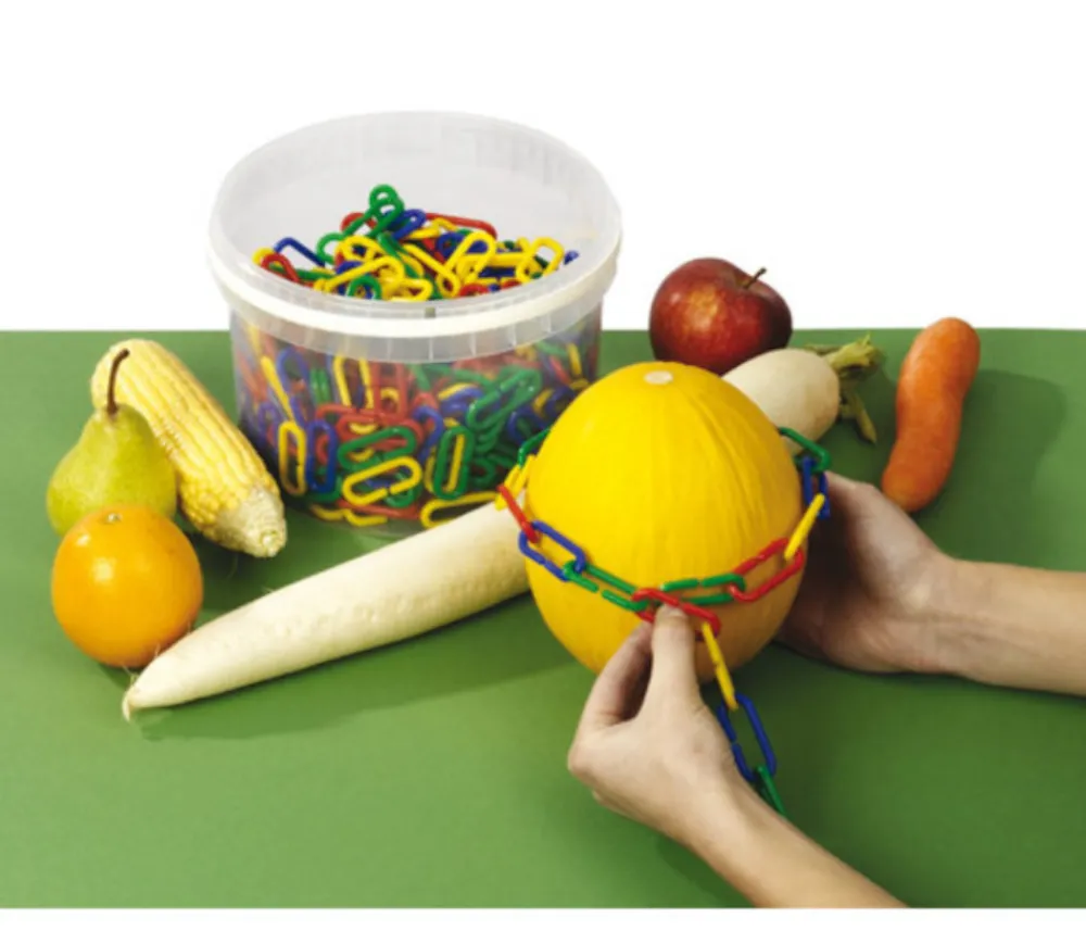 Tout Pour le Jeu Boite 500 mini liens plastiques colorés 4 x 1.7 cm