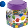 Tout Pour le Jeu Boite 100 perles rondes colorées 20 mm de diamètre