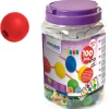 Tout Pour le Jeu Boite 100 perles rondes colorées 25 mm de diamètre