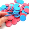Tout Pour le Jeu Boite 400 Pions 25 mm bicolores recto bleu et verso rouge