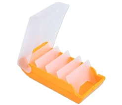 Tout Pour le Jeu Boite à trier cartes jaune de 20 x 9 x 6.5 cm avec intercalaires amovibles