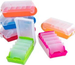 Tout Pour le Jeu Boite à trier cartes rouge de 20 x 9 x 6.5 cm avec intercalaires amovibles