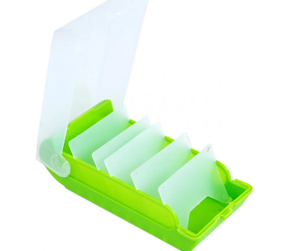 Tout Pour le Jeu Boite à trier cartes vert de 20 x 9 x 6.5 cm avec intercalaires amovibles