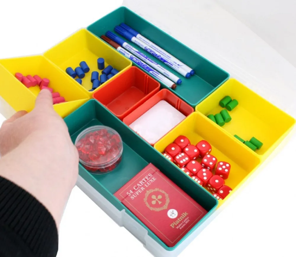 Tout Pour le Jeu Boite A4 avec 8 bacs modulables de 325 x 255 x H 52 mm