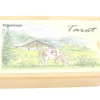 Tout Pour le Jeu Boite bois 13.3 x 7.9 x 4.1 cm pour jeu tarot décoré motif vide