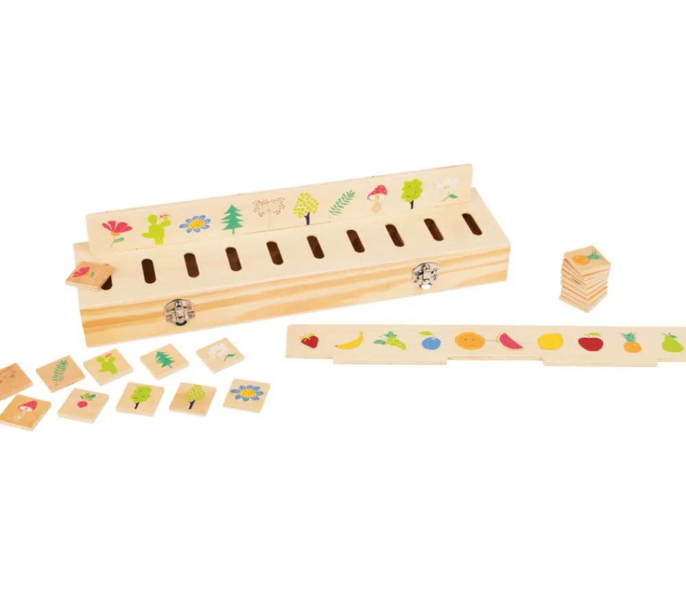 Enfant Tout Pour le Jeu Boite de tri bois nature, animaux, fruits, légumes