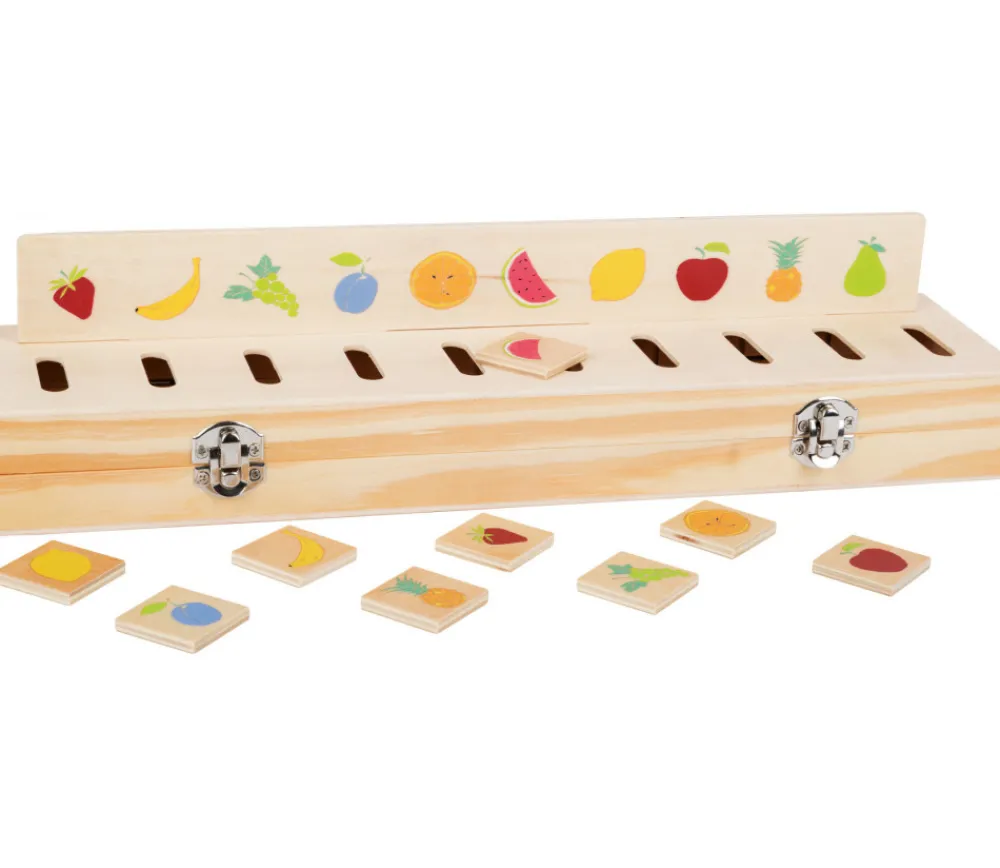 Enfant Tout Pour le Jeu Boite de tri bois nature, animaux, fruits, légumes