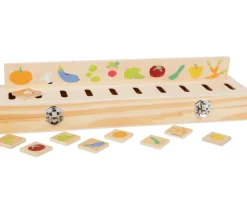 Enfant Tout Pour le Jeu Boite de tri bois nature, animaux, fruits, légumes