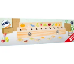 Enfant Tout Pour le Jeu Boite de tri bois nature, animaux, fruits, légumes