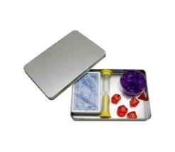 Tout Pour le Jeu Boite métal A6 pour 2 jeux cartes à jouer et accessoires 162 x 112 x 20 mm