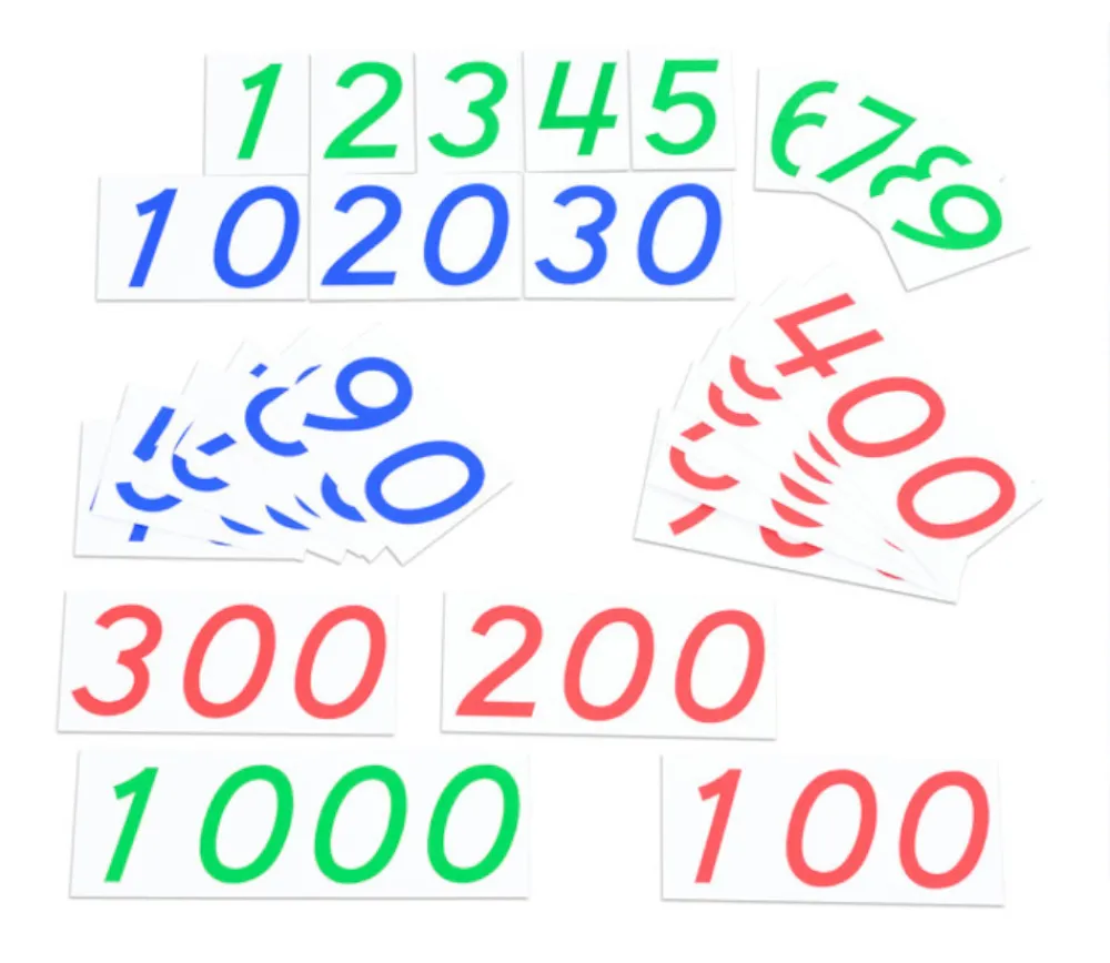Tout Pour le Jeu Boite nombre Montessori 1 à 9000