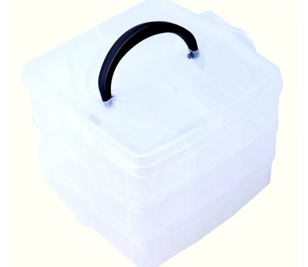 Tout Pour le Jeu Boite plastique 3 niveaux empilables 18 casiers