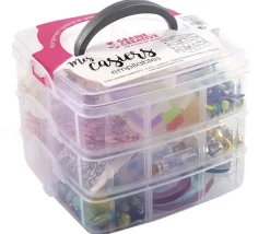 Tout Pour le Jeu Boite plastique 3 niveaux empilables 18 casiers