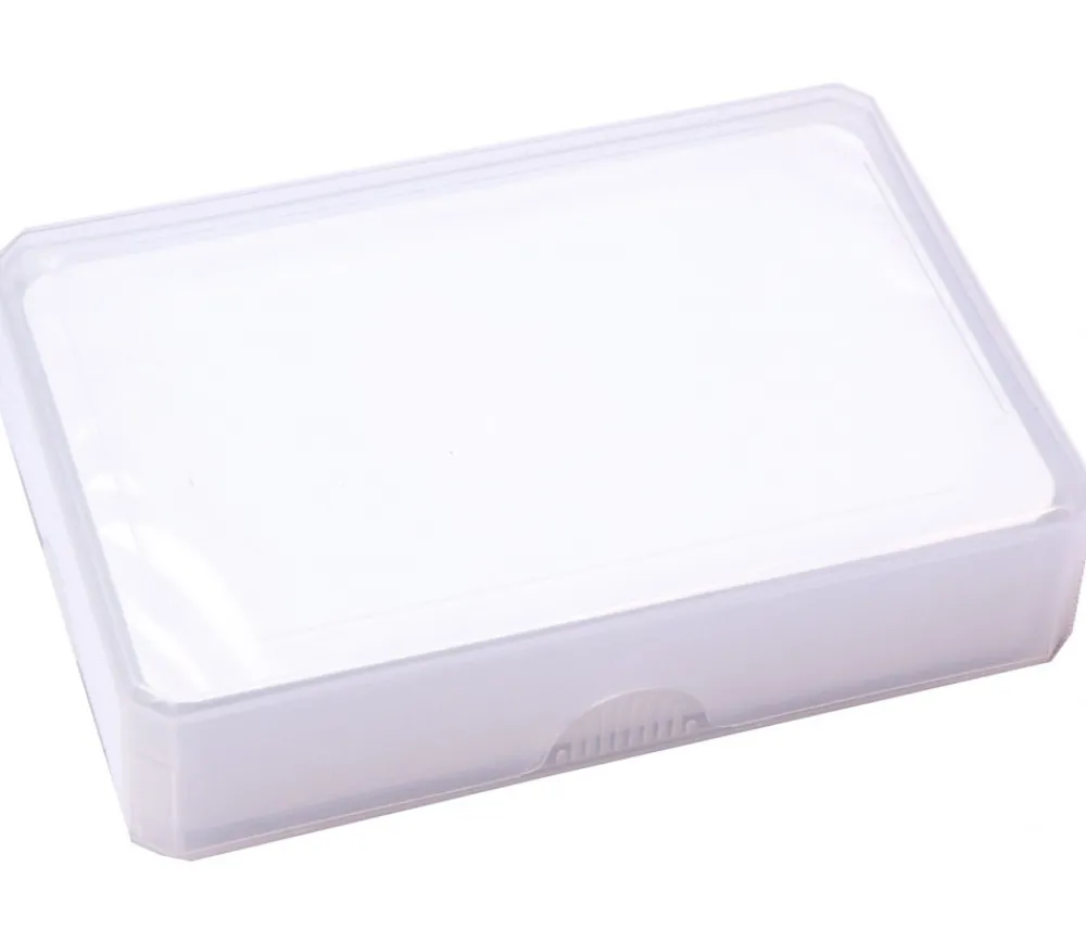 Tout Pour le Jeu Boite plastique BRIDGE pour 54 cartes à jouer transparentes vide