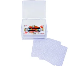Tout Pour le Jeu Boite plastique cristal 100 cartes à jouer transparentes vide