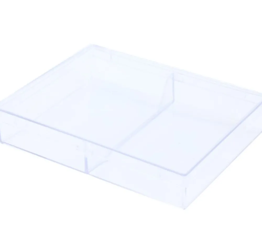 Tout Pour le Jeu Boite plastique double cristal pour 2 jeux 54 cartes à jouer vide