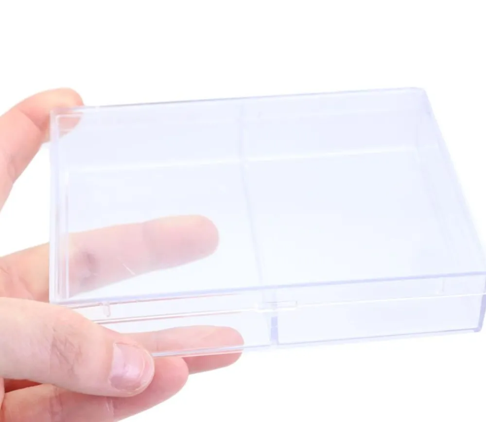 Tout Pour le Jeu Boite plastique double cristal pour 2 jeux 54 cartes à jouer vide