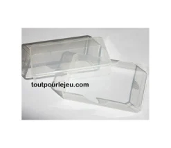 Tout Pour le Jeu Boite plastique pour 32 cartes à jouer transparentes type jeu de belote