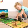 Tout Pour le Jeu Boite rangement tapis de jeu Forêt jungle