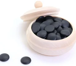 Tout Pour le Jeu Boite ronde en bois avec couvercle 12 cm - bonbonnière