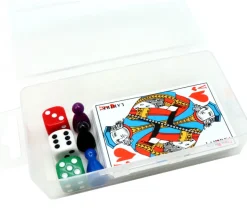 Tout Pour le Jeu Boite Tarot 130x70x30 mm vide plastique clips transparente