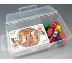 Tout Pour le Jeu Boite 130x76x42 mm vide plastique (format tarot) clips transparente