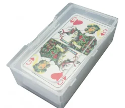 Tout Pour le Jeu Boite 130x76x42 mm vide plastique (format tarot) clips transparente