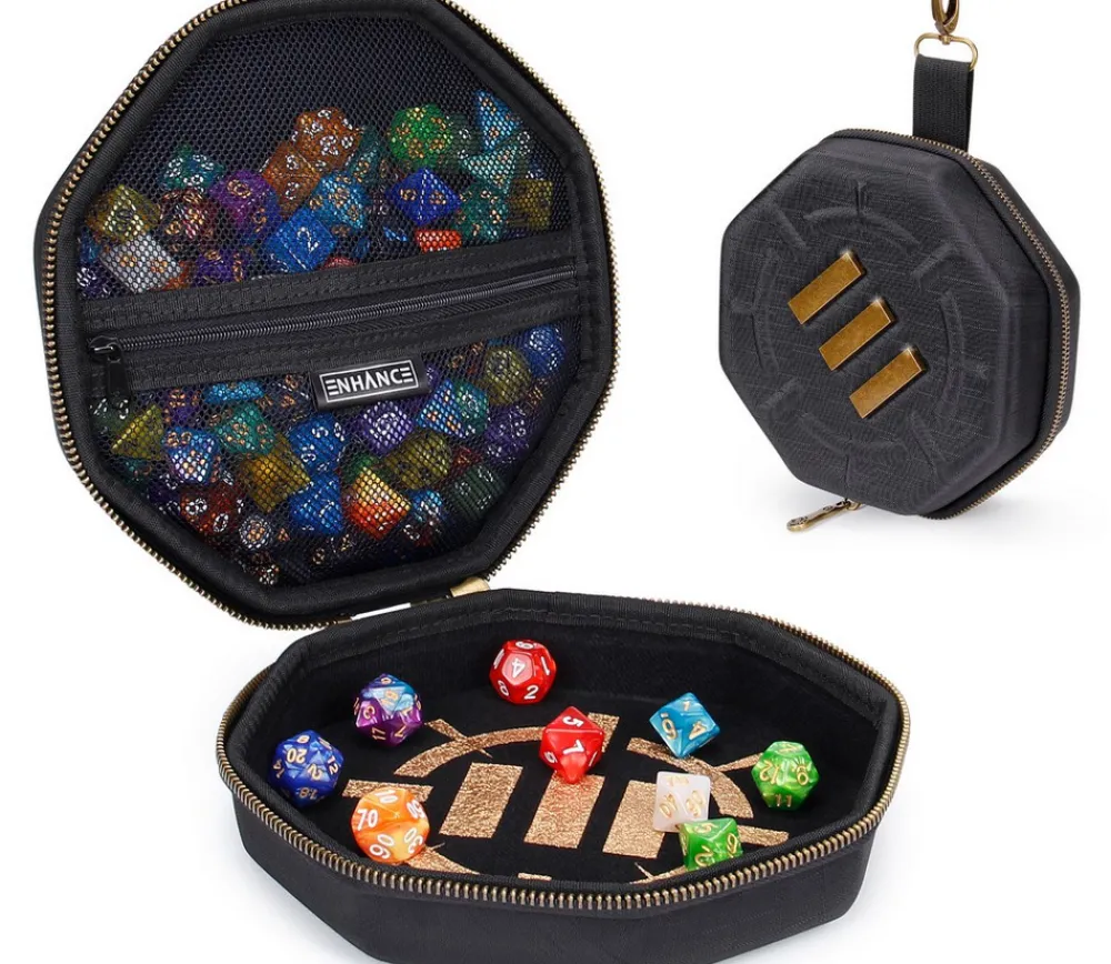 Tout Pour le Jeu Boitier 2 en 1 : piste de dés et boitier de rangement - standard RPG - Enhance